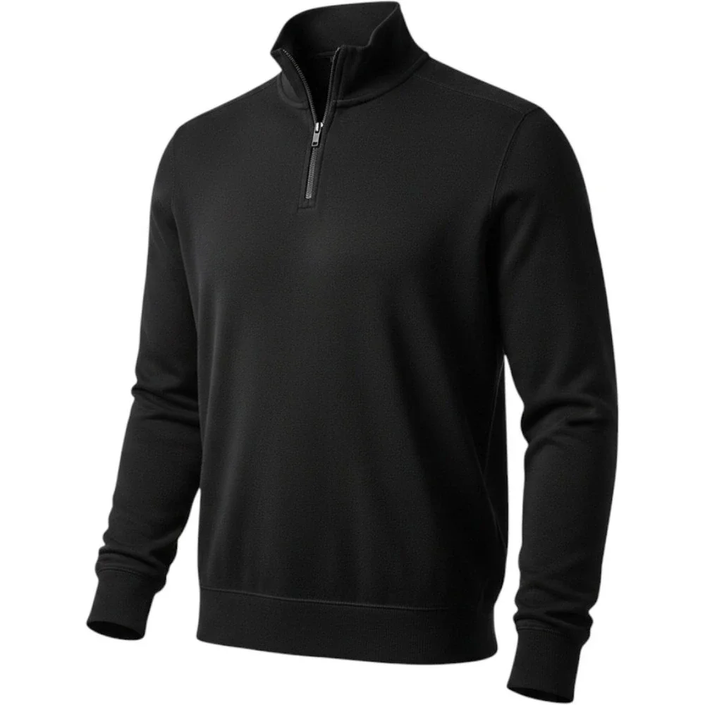Banana Republic Quarter Zip‎ Pullover Mens Size M Black New NWT Mock Neck Knit
